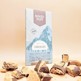 Baked Bliss 1000mg Chocolate Bar W/Crispy Peanut Butter Pieces