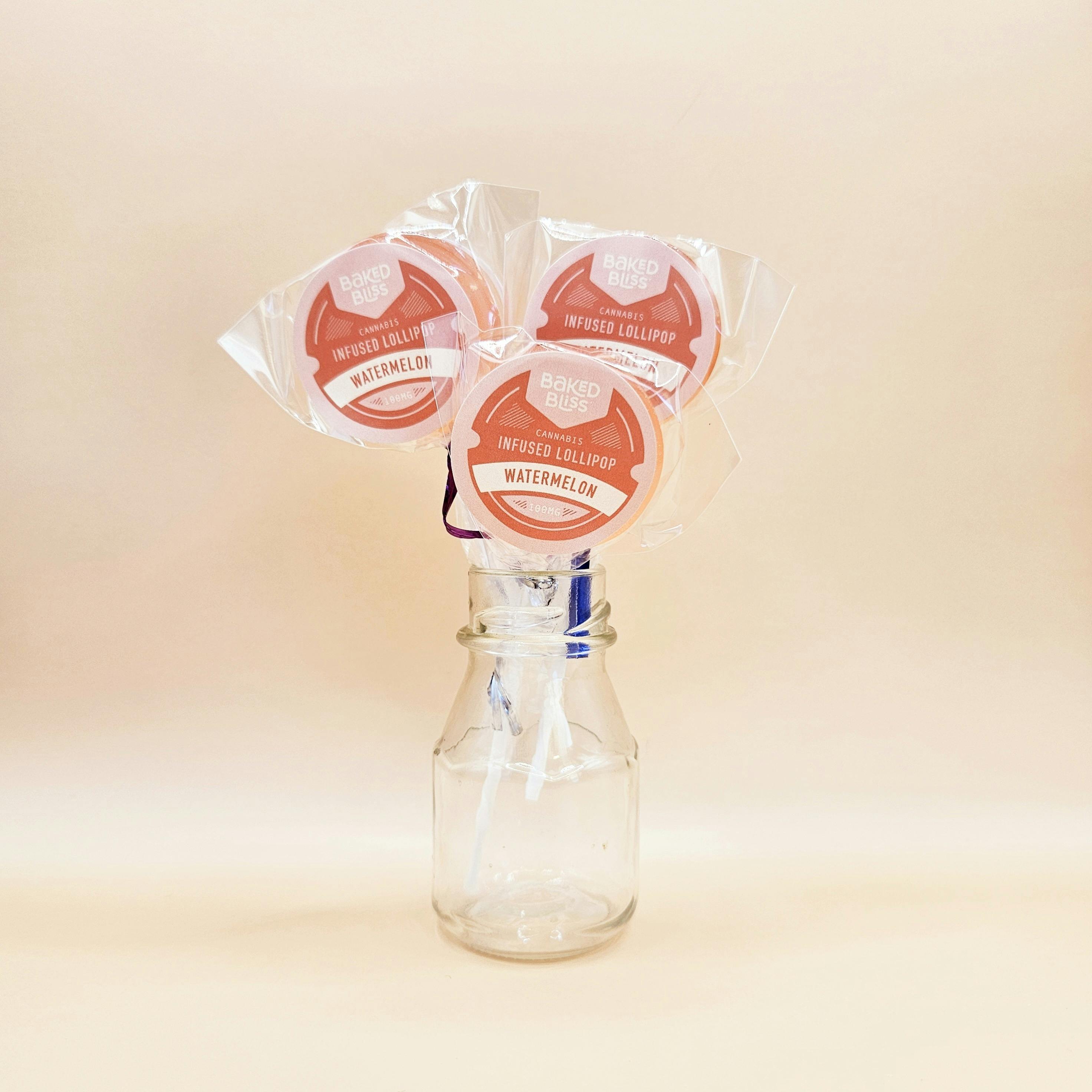 Baked Bliss 100mg Watermelon Lollipop