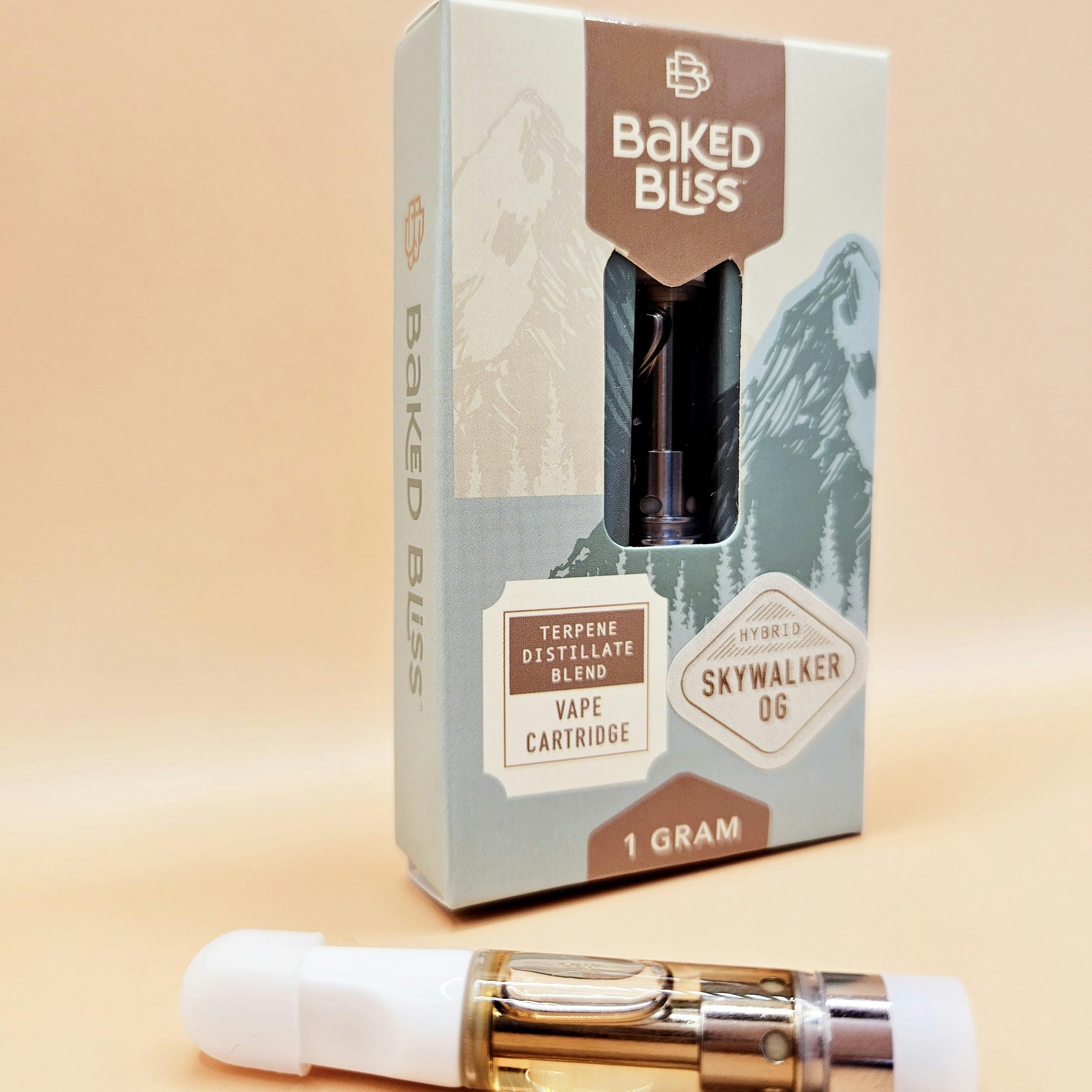Baked Bliss 1g Skywalker OG Distillate Cartridge by Baked Bliss Edibles
