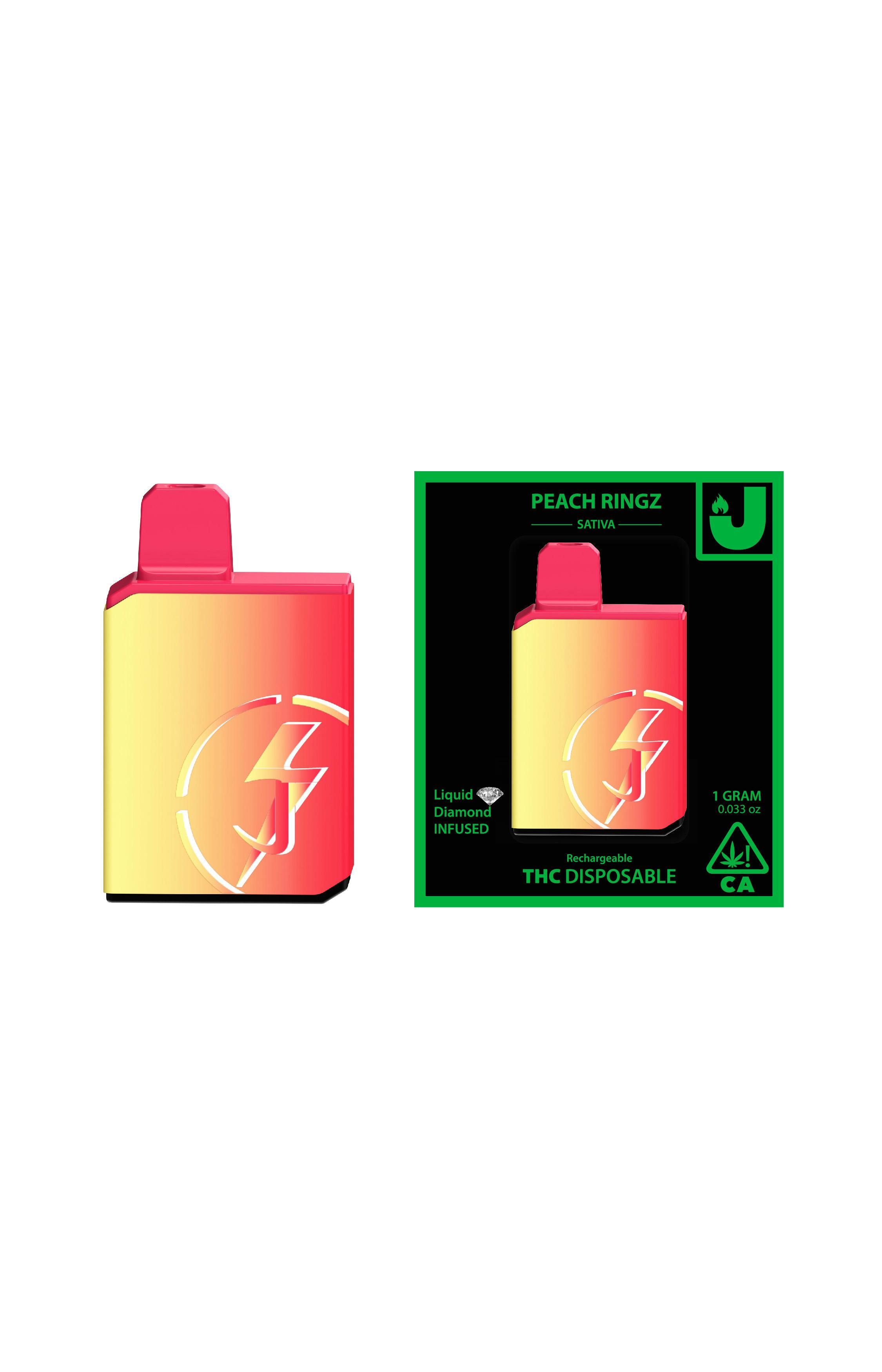 Peach Ringz Liquid Diamonds Disposable