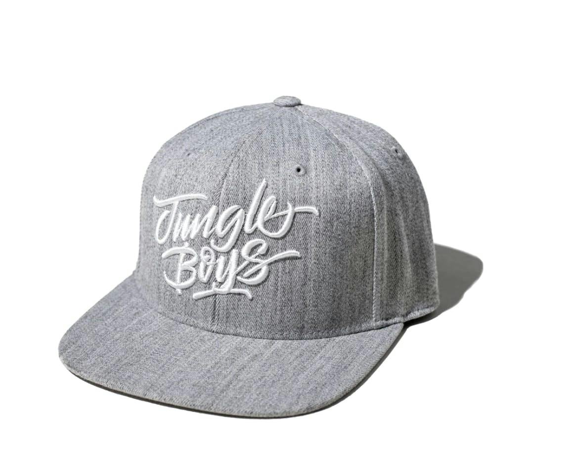 Jungle Boys Clothing | Stacked Snapback (Heather Grey/White)