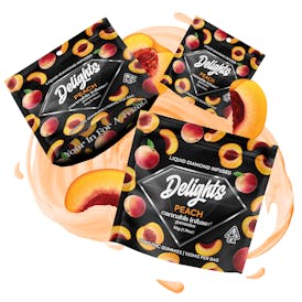 Peach Delights Gummies Liquid Diamond Infused