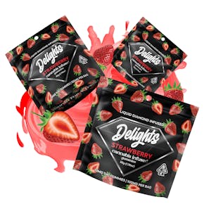 Delights Gummies - Delights Strawberry Liquid Diamond Gummies