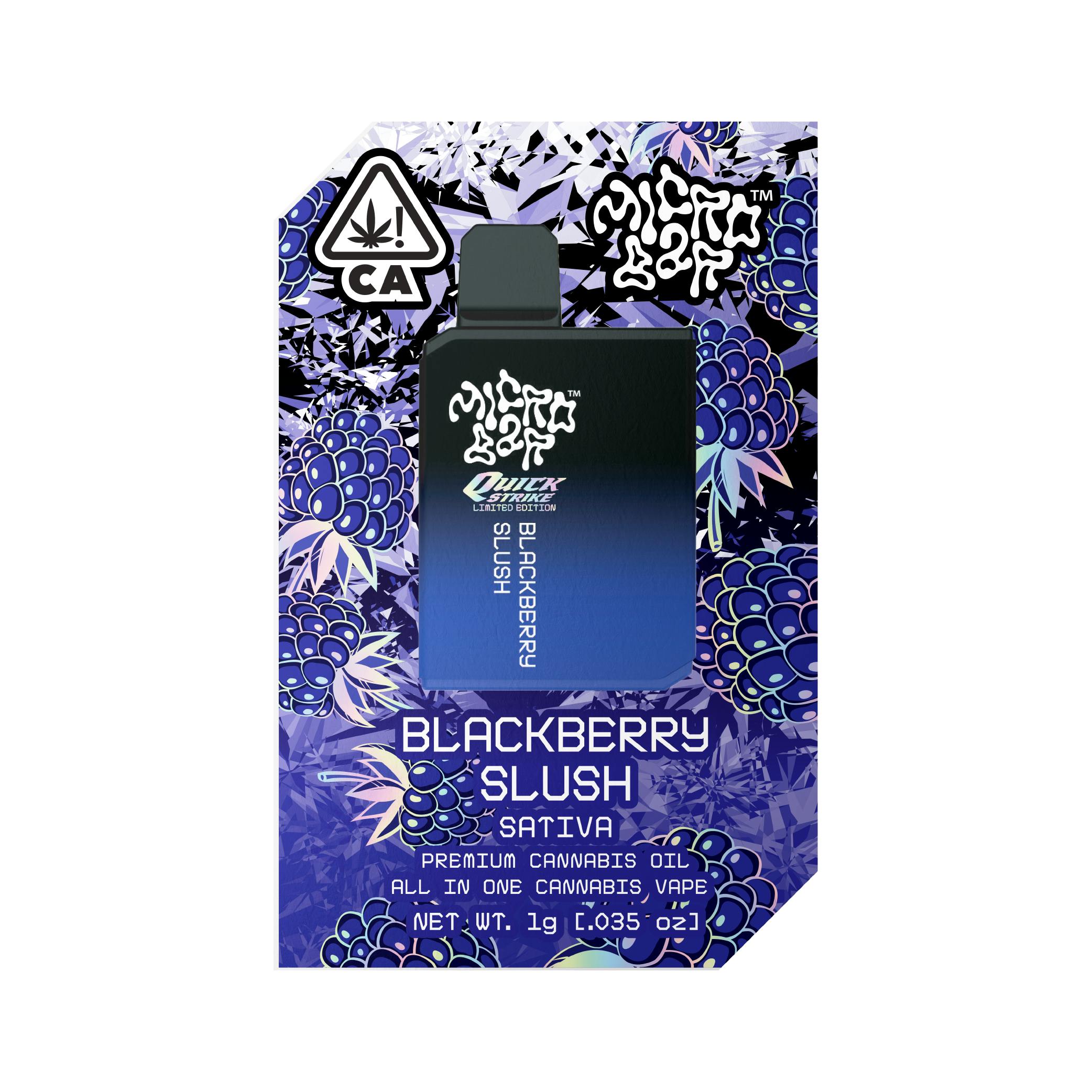 Blackberry Slush (Sativa) - 1g AIO - Micro Bar