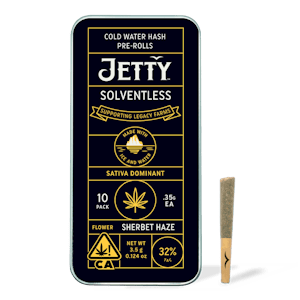 JETTY EXTRACTS - Sherbet Haze Solventless Infused Pre-Roll 10 Packs (3.5g)
