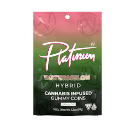 Platinum Vape 200mg Gummies - Watermelon (Hybrid)