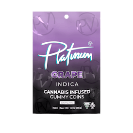Platinum Vape 200mg Gummies - Grape (Indica)
