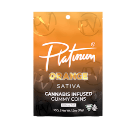 Platinum Vape 200mg Gummies - Orange (Sativa)