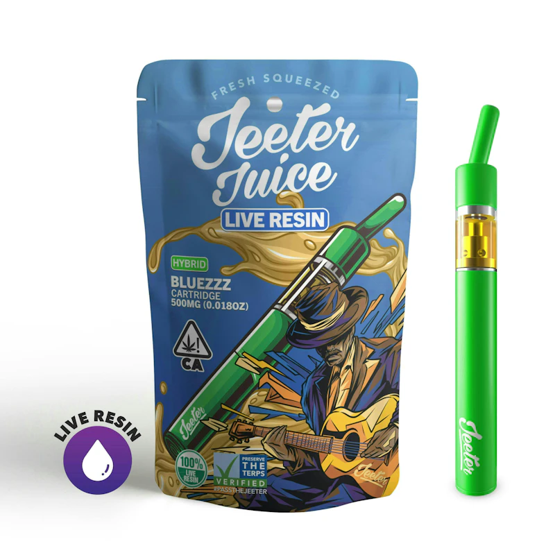 Jeeter Bluezzz · Live Resin Straw Disposable · 0.5g, Disposables