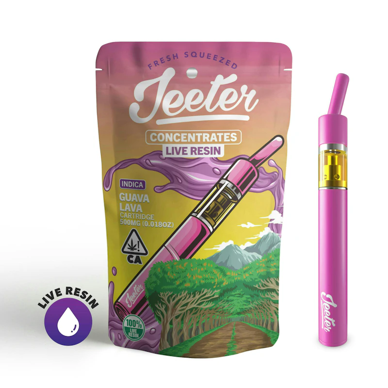 Jeeter Guava Lava · Live Resin Straw Disposable · 0.5g, Disposables