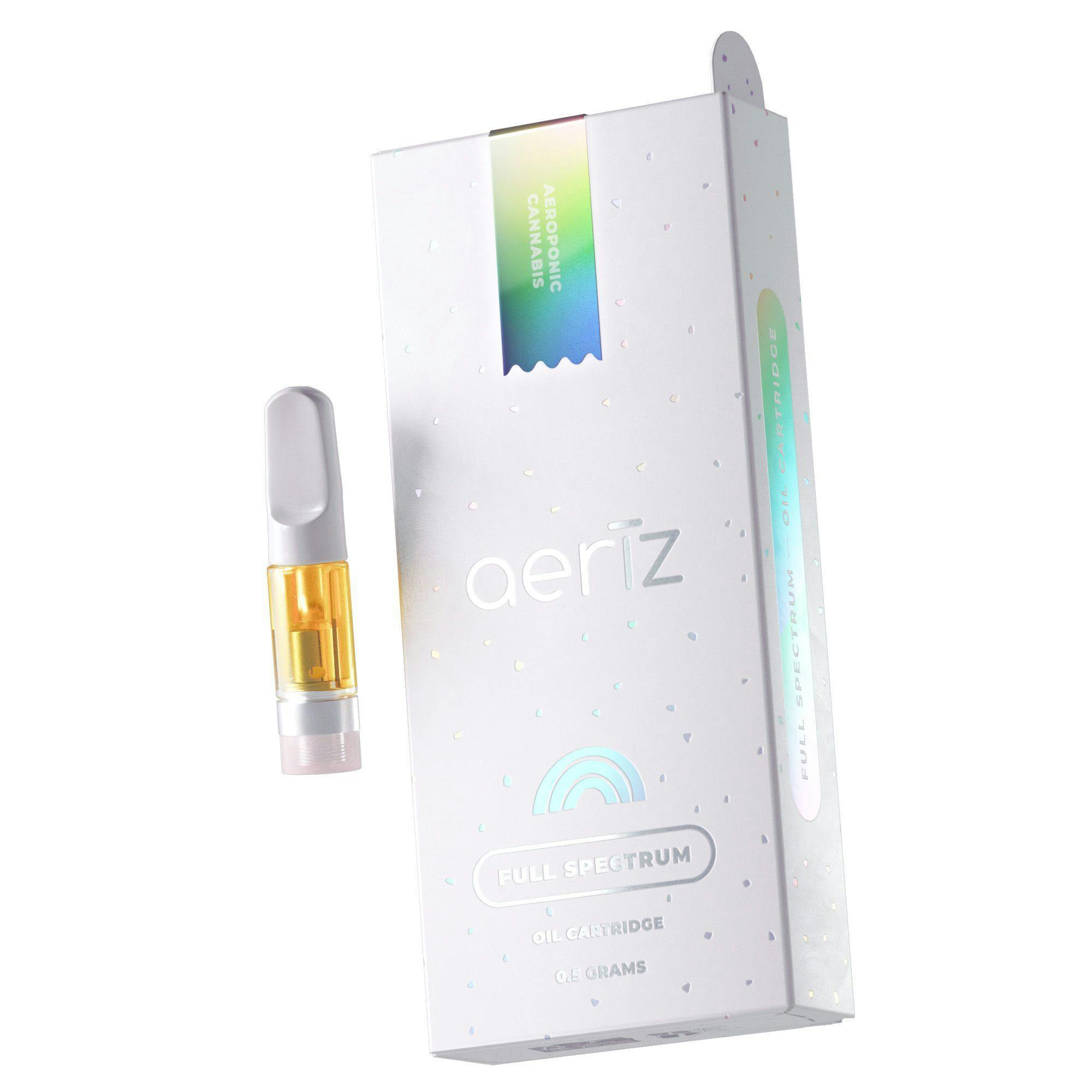 GMO Full Spectrum Hash Oil Vape Cartridge 0.5g by Aeriz