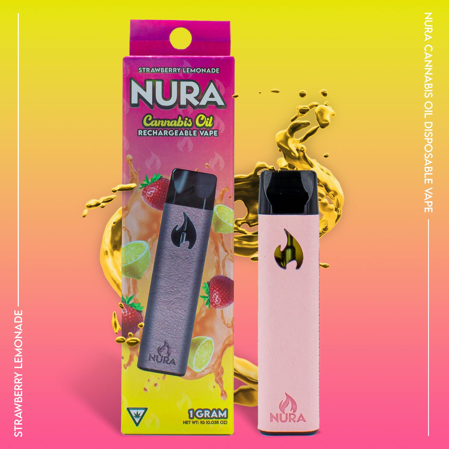 Cannabis Oil Disposables Strawberry Lemonade