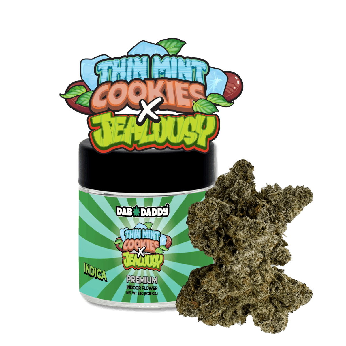 Thin Mint Cookies X Jealousy Flower Dab Daddy® 3.5g Premium Indoor