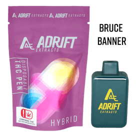 Adrift Extracts - 3g Disposable - Bruce Banner