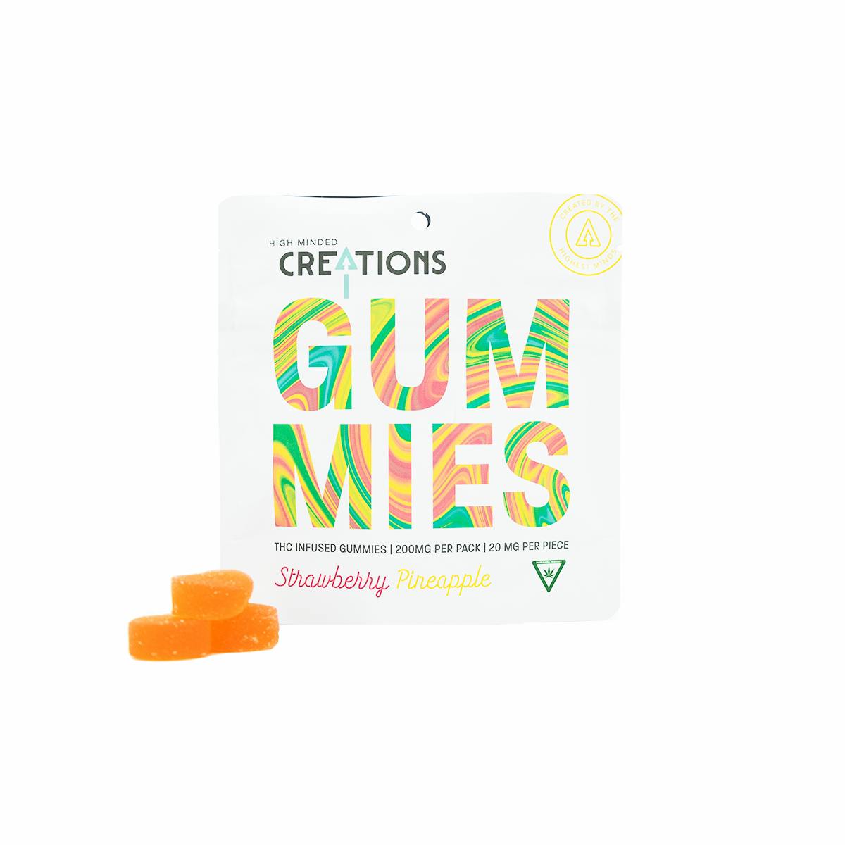 Strawberry Pineapple Gummies - 200mg by High Minded