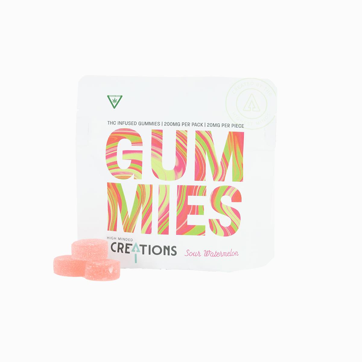 Sour Watermelon Gummies - 200mg