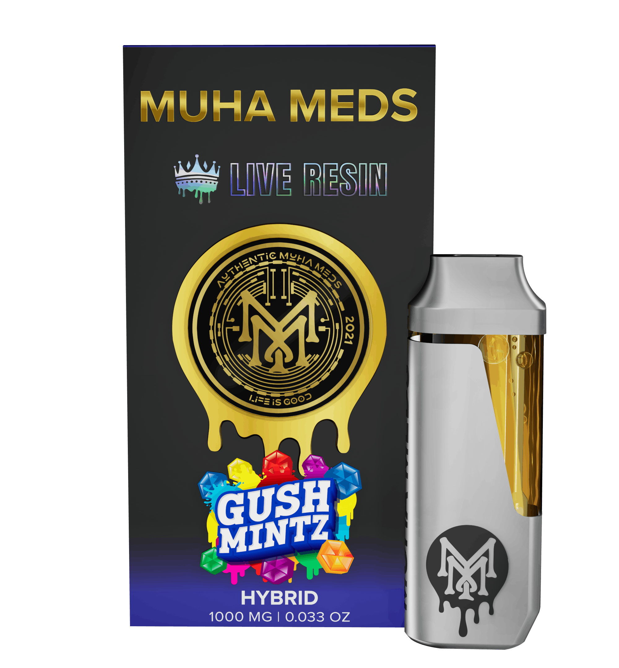 Gush Mintz Live Resin Disposable Muha Meds