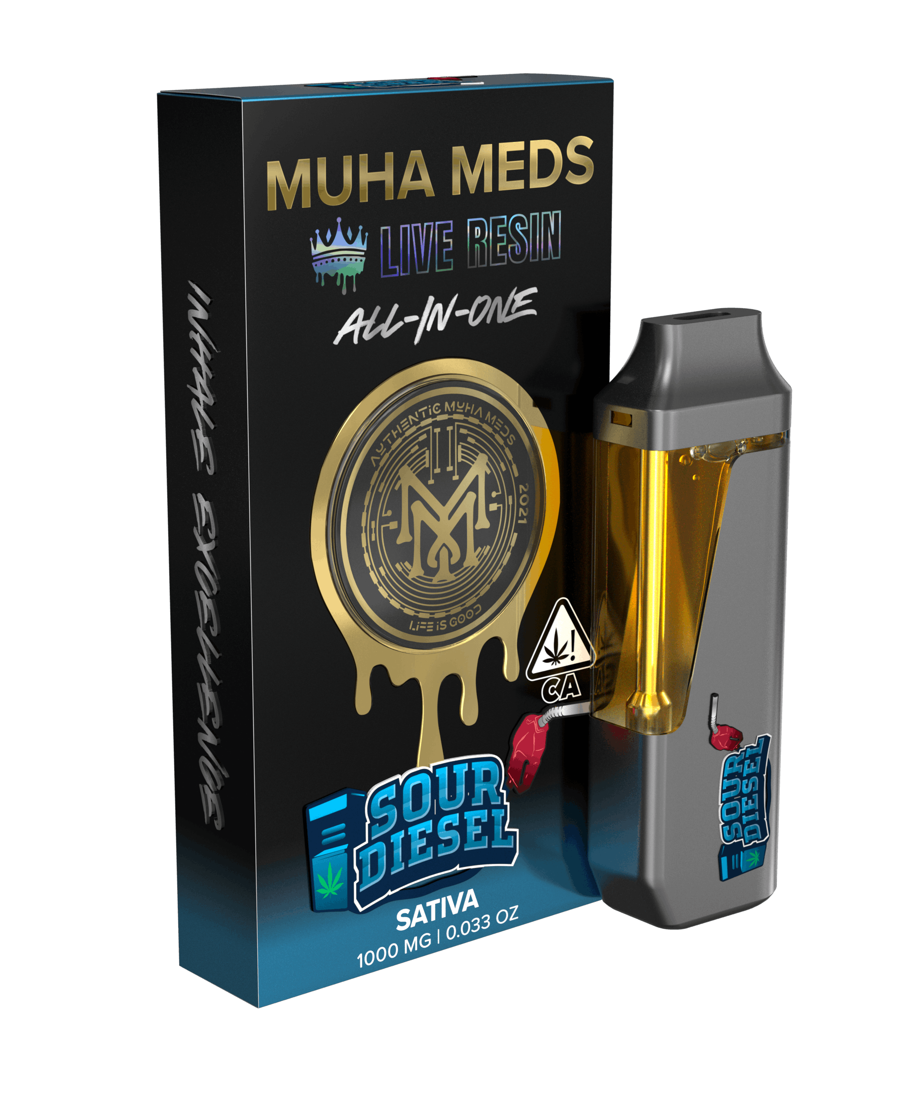 Sour Diesel Live Resin All In One - Muha Meds