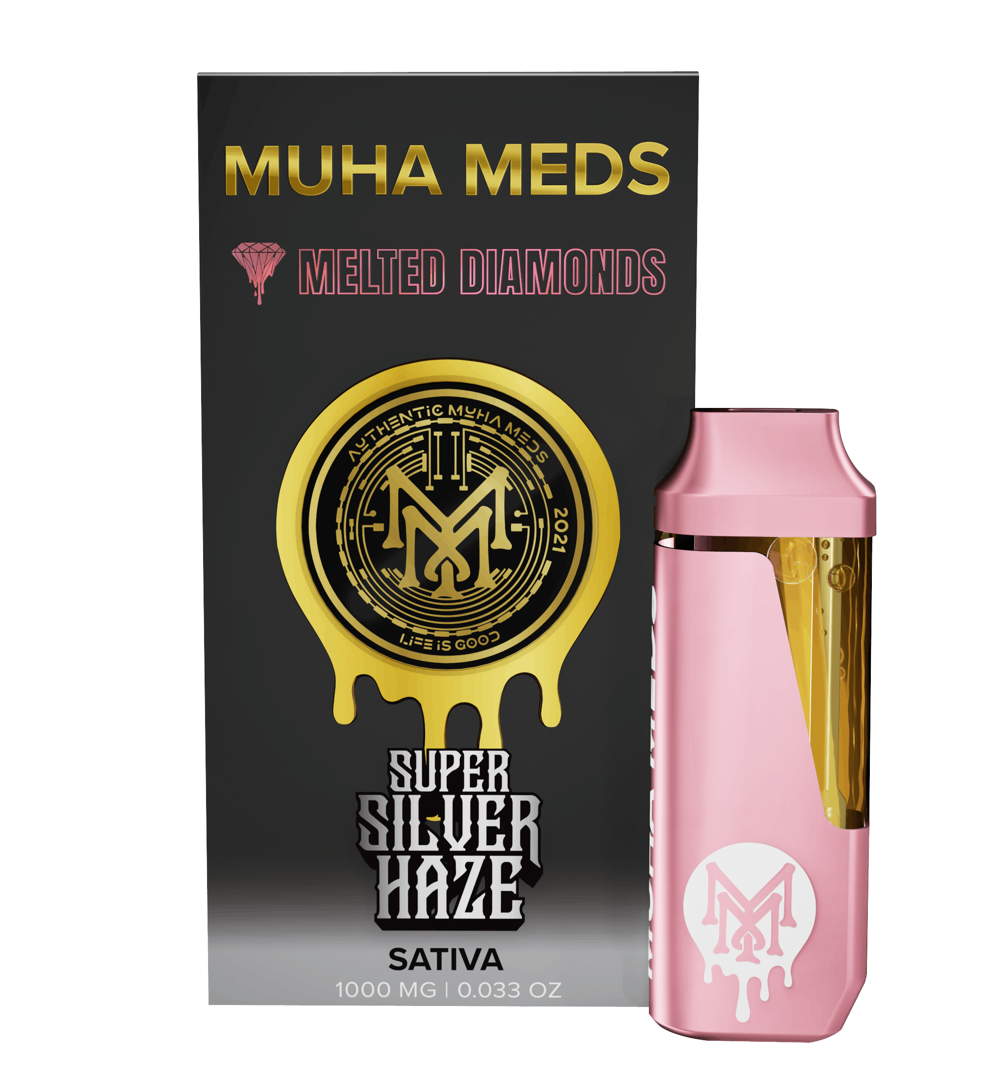 Super Silver Haze Melted Diamonds Disposable - Muha Meds