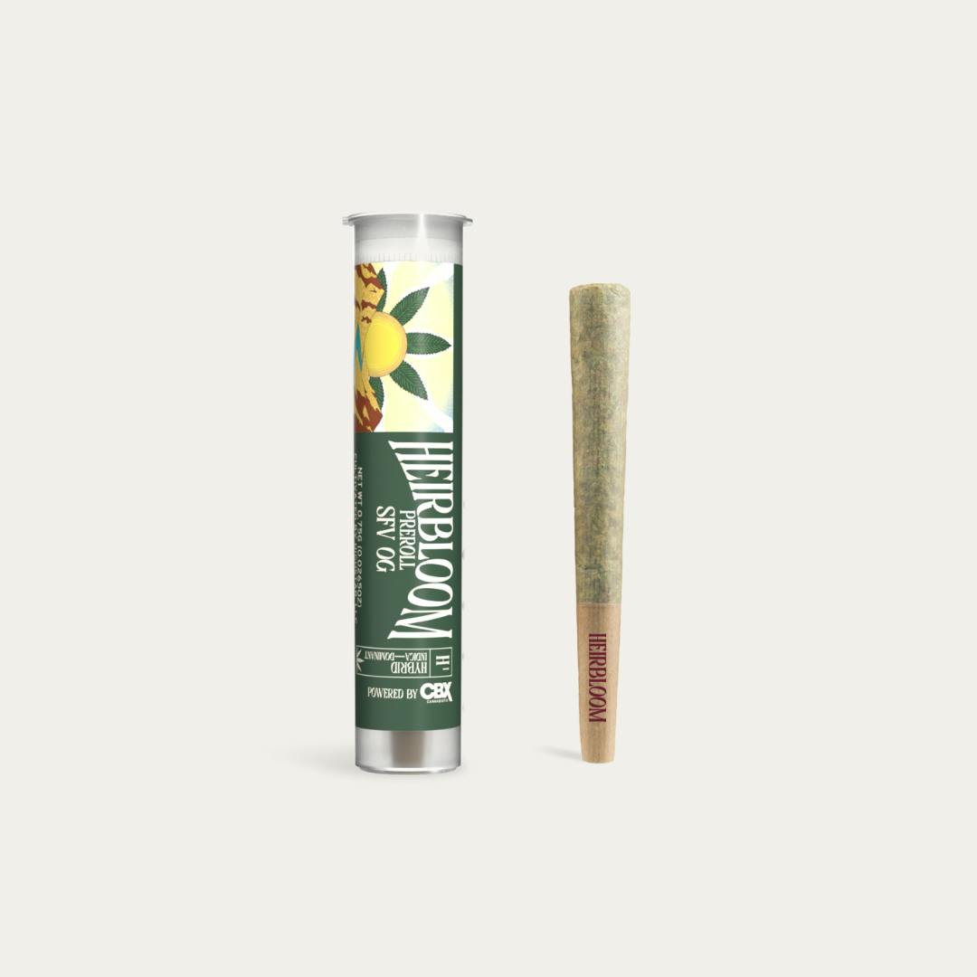 SFV OG Pre Roll 0.75g Heirbloom Legacy Flower