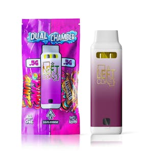 LEFT COAST - LEFT COAST EXTRACTS | Grandaddy Purp/King Louis | AIO Vape 1G Dual Chamber