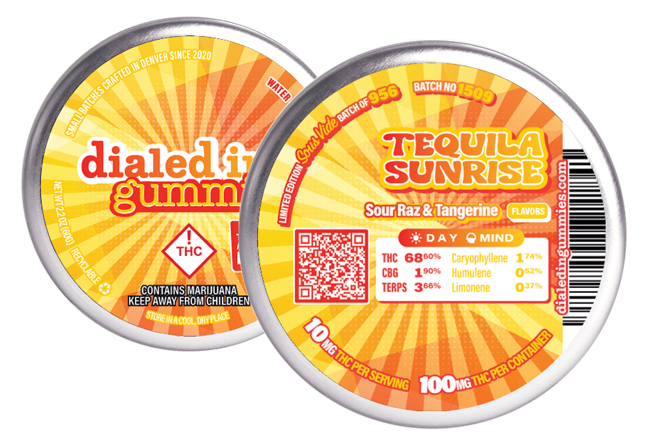 Dialed In Gummies Tequila Sunrise Gummies 68.6 Weedmaps