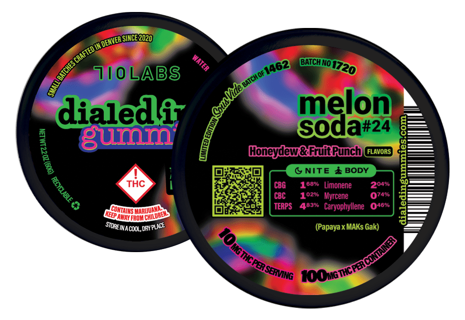 Dialed In Gummies Melon Soda 24 (710 Labs) Gummies 79.06 Weedmaps