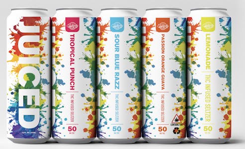 TASTEFULLY BAKED - Tastefully Baked | JUICED 50mg | Sour Blue Razz