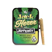3.25g West Coast Cure Jefferey Infused Prerolls 5x0.65g - Jack Herer 40%