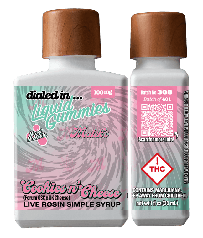 Cookies N' Cheese Rec Liquid Gummies 1 bottle, 10 doses 100mg THC