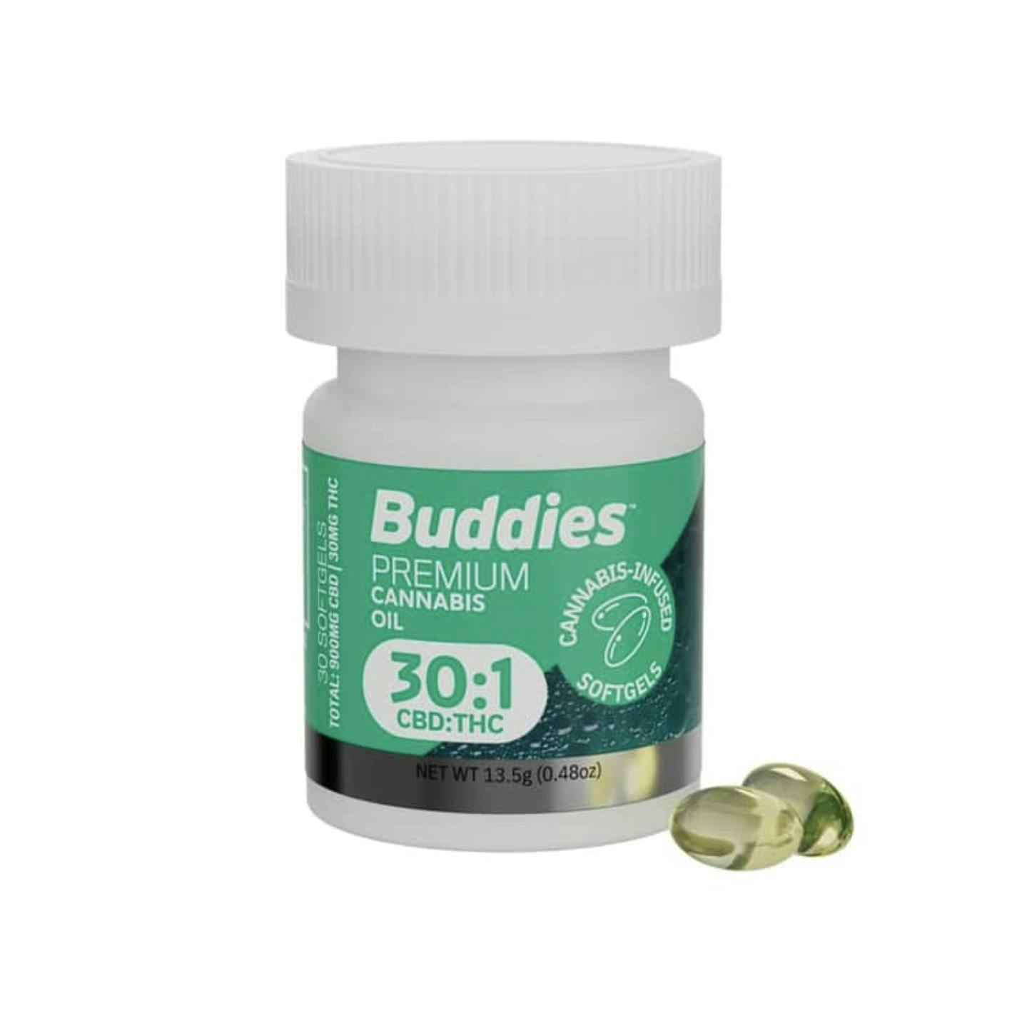 30:1 CBD:THC PCO | Capsules | 120mg CBD:4mg THC | 4ct | 30mg:1mg/ea
