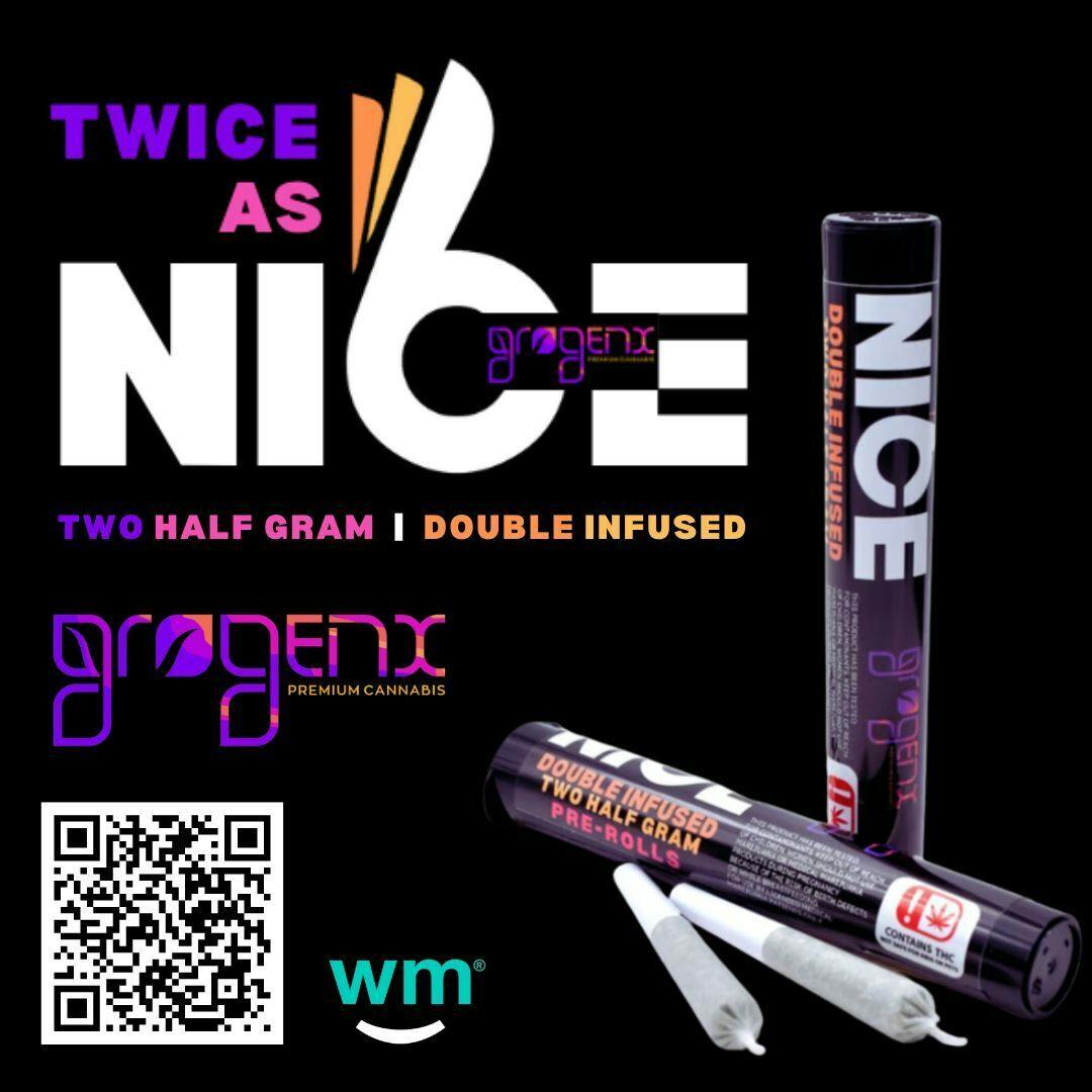 GroGenx - TWICE AS NICE - (2) 0.5g DOUBLE INFUSED PRE-ROLLS - THE SOAP