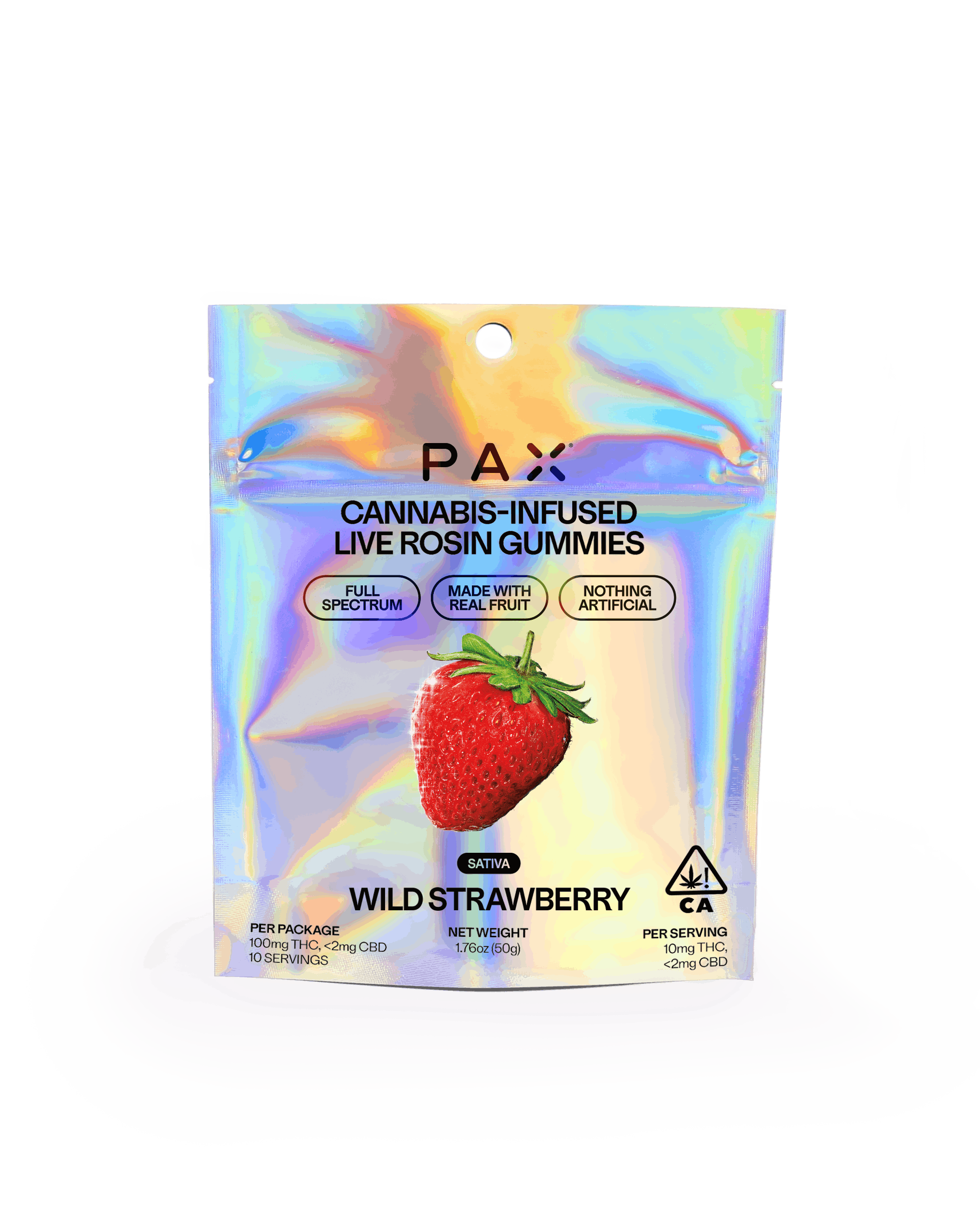 Live Rosin Gummies Wild Strawberry [10pk] (100mg) PAX