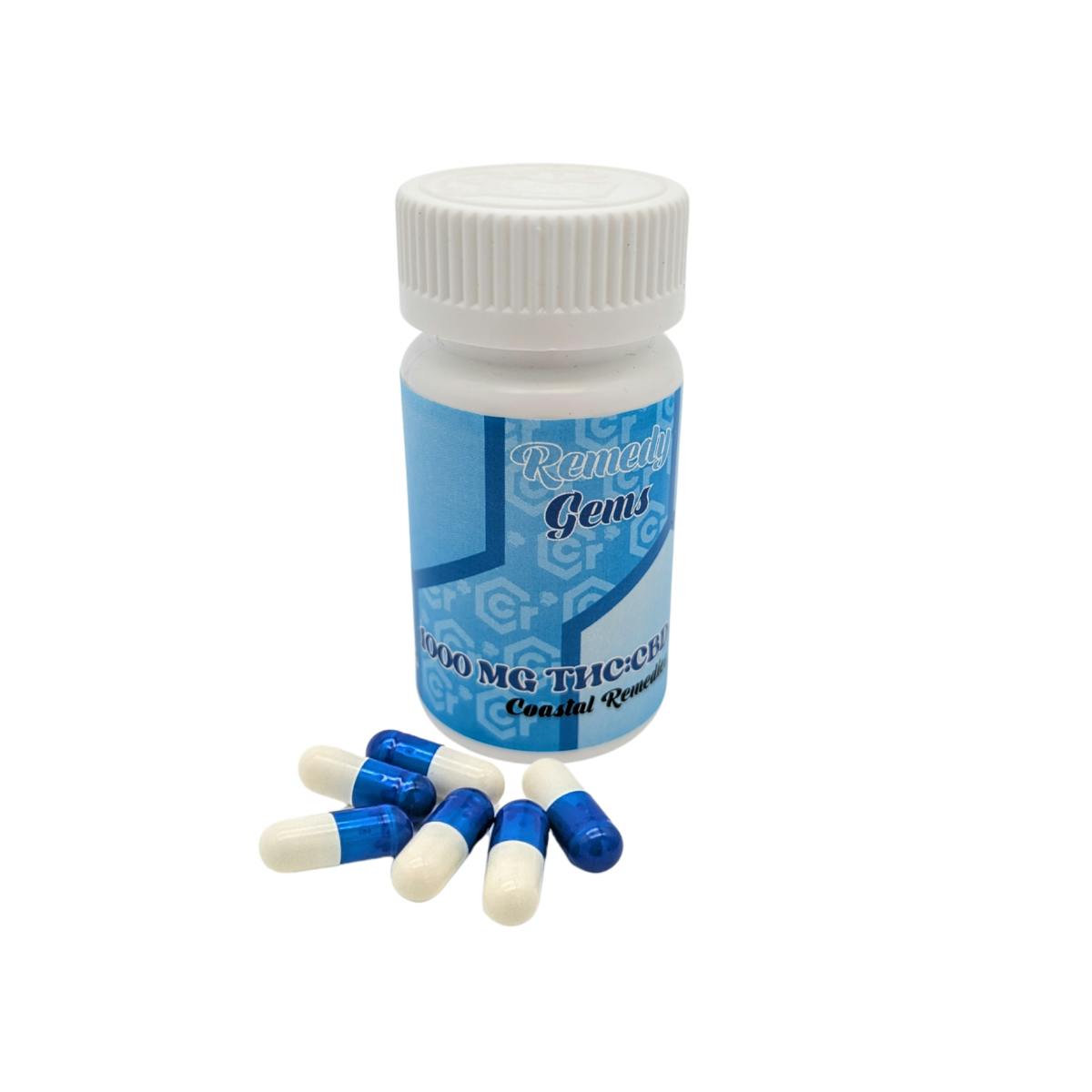Remedy Gems 1:1 THC CBD - 2000mg by Coastal Remedies