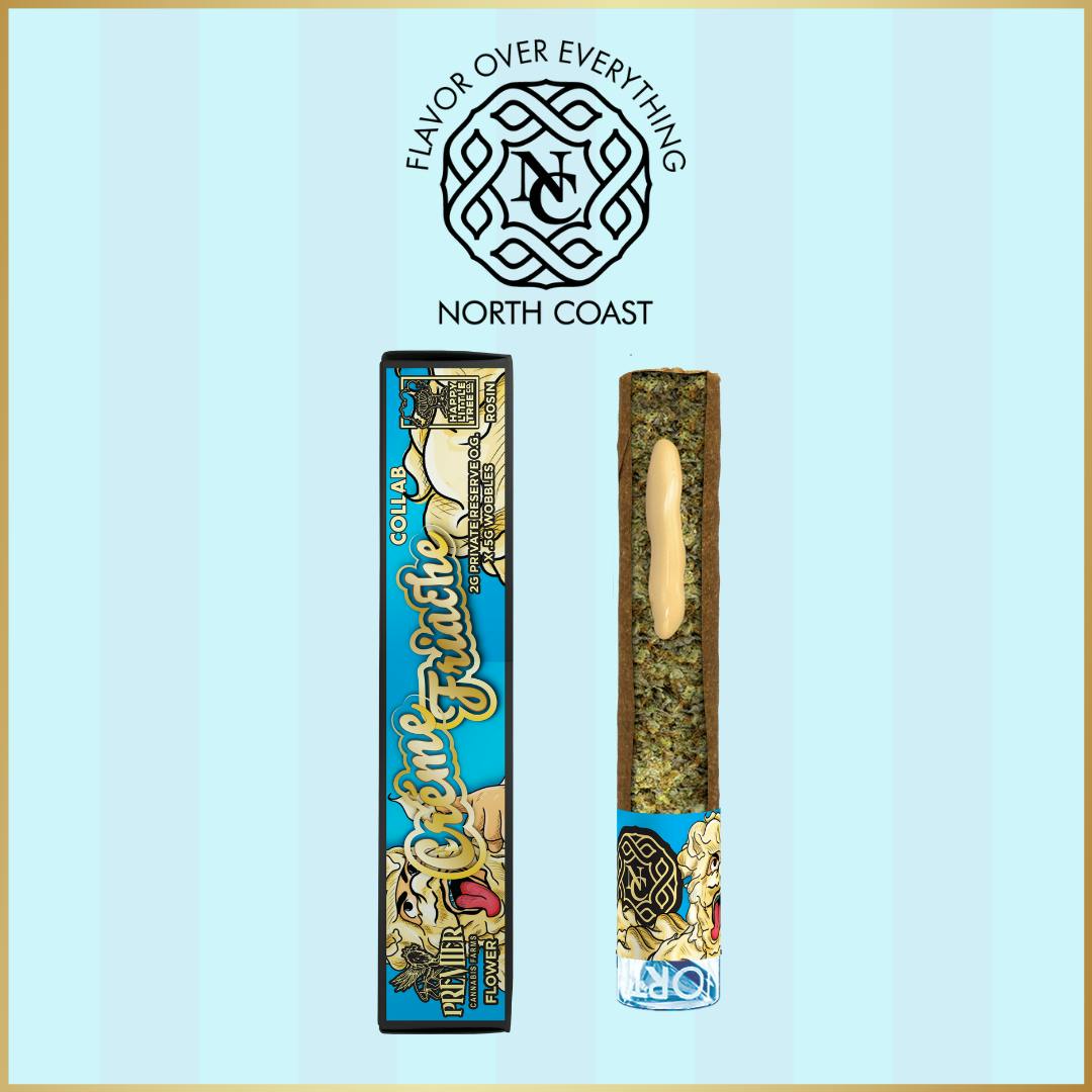North Coast Creme Friache Hemp Paper Donut 2.5g