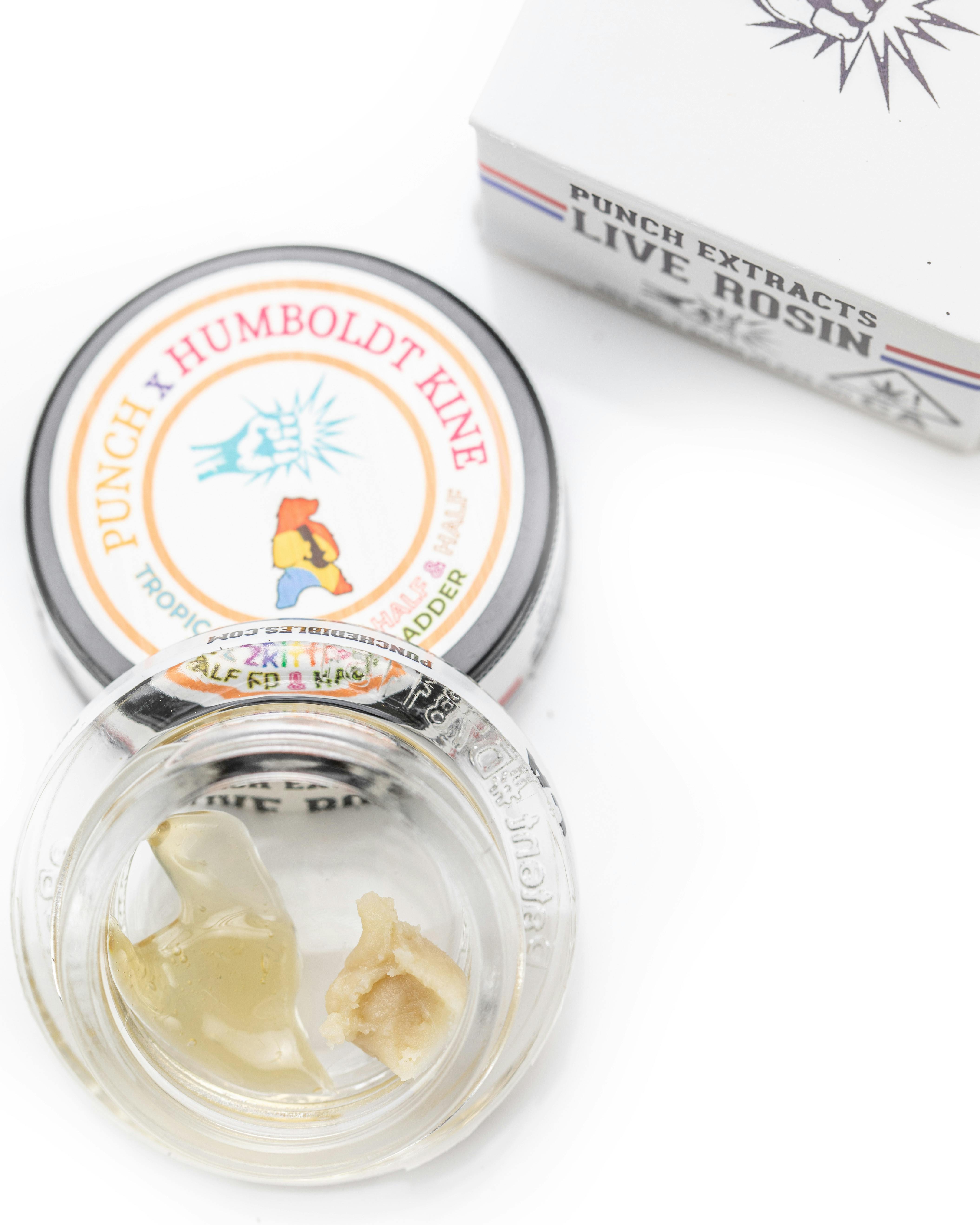 Tropical Zkittlez Tier 2 Live Rosin Half & Half (1g) - Punch Edibles