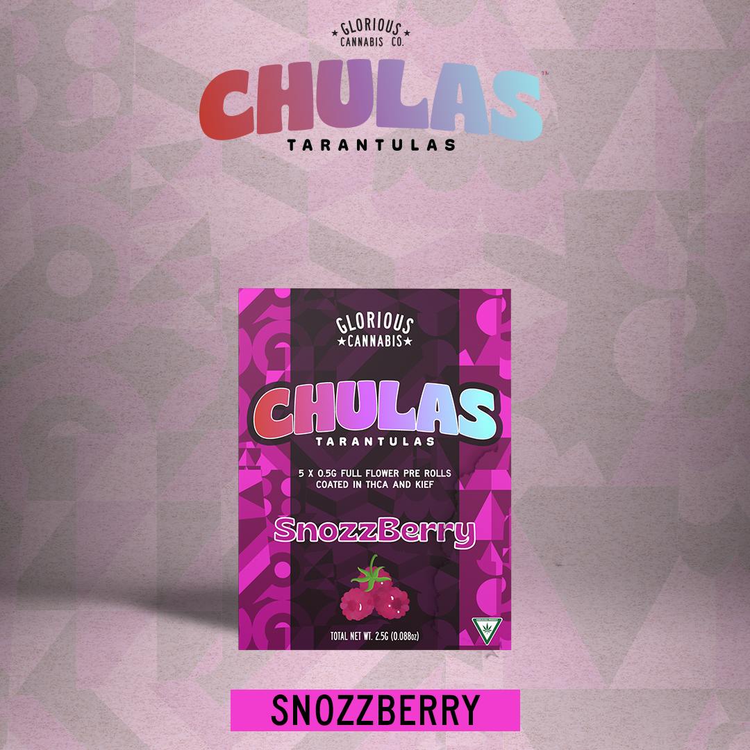 Snozzberry Chulas 5X.5G | THCA and Kief Coated | Glorious Cannabis Co.