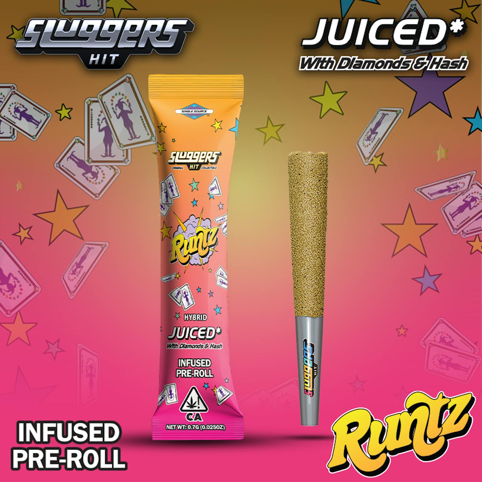 Sluggers - Infused Preroll - 0.7g 1pk - Runtz