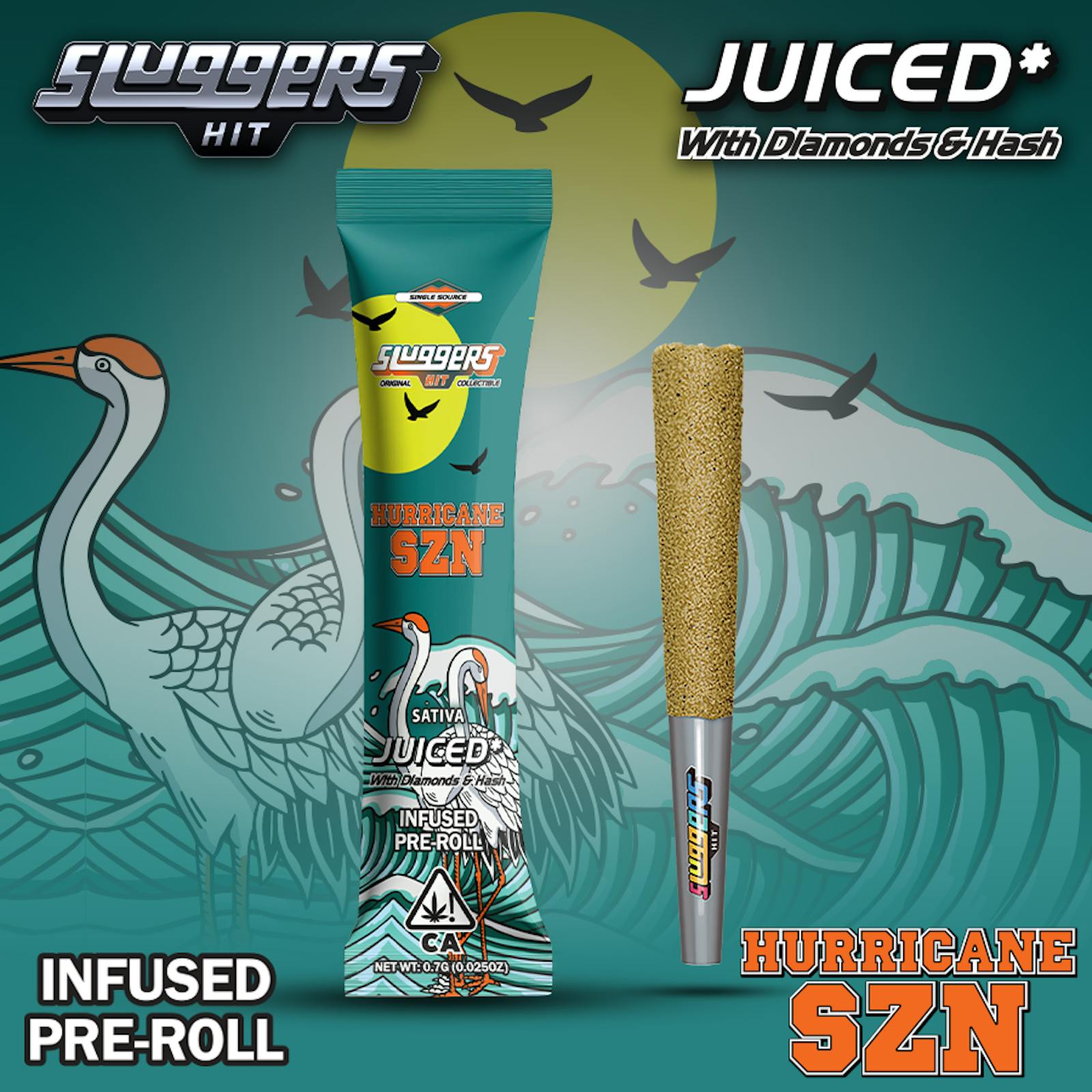 Sluggers - Infused Preroll - 0.7g - Hurricane SZN