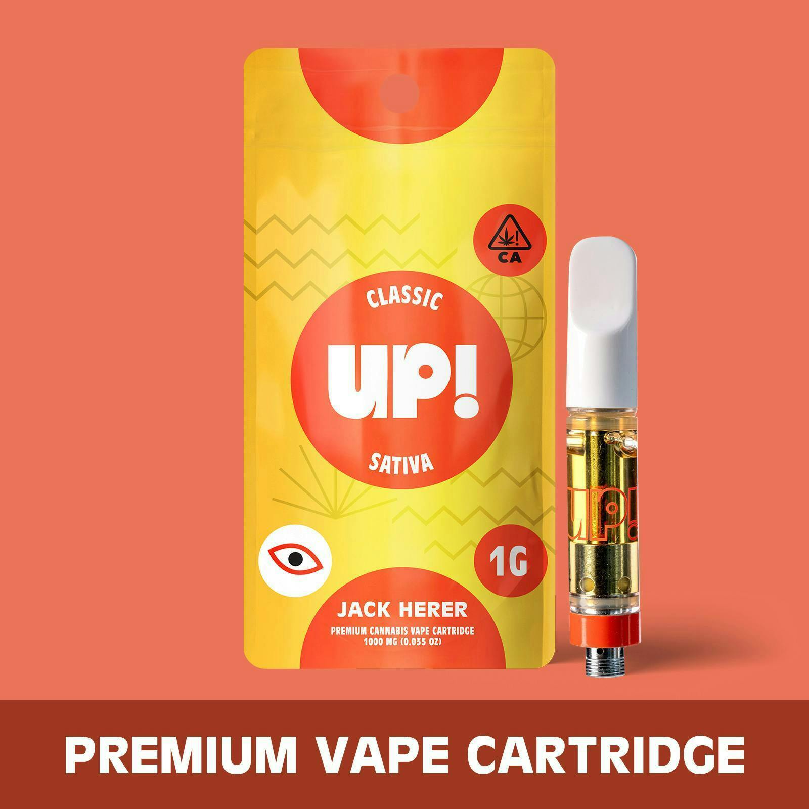 Jake Herer (Sativa) Classic Cartridge 1g at Wellgreens Lemon Grove Weed Dispensary