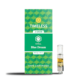 Timeless Blue Dream 500mg Vape Cartridge (Chill)