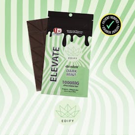 1000mg THC Dark Chocolate Mint Bar