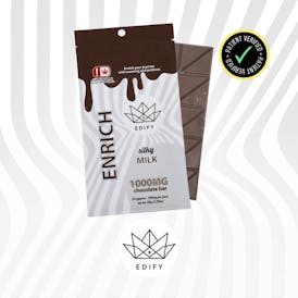 1000mg THC Milk Chocolate Chocolate Bar