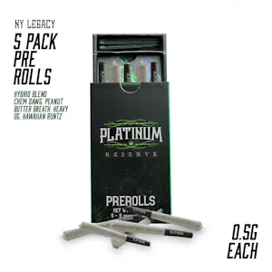 Platinum Reserve - Platinum Reserve - Hybrid Blend Pre rolls 5 pack