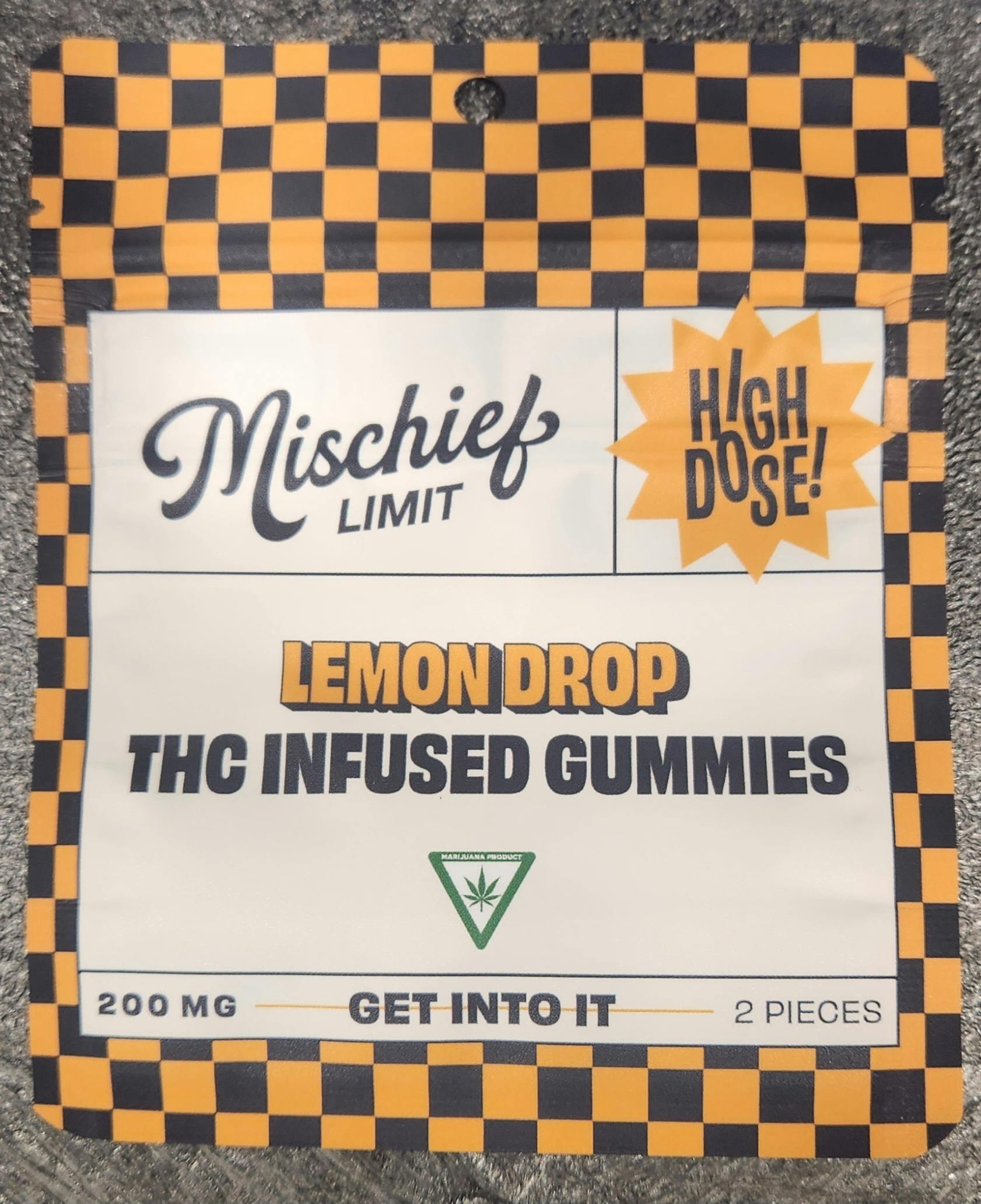 Lemon Drop Gummies | 200mg | 2ct | 100mg/ea by Mischief