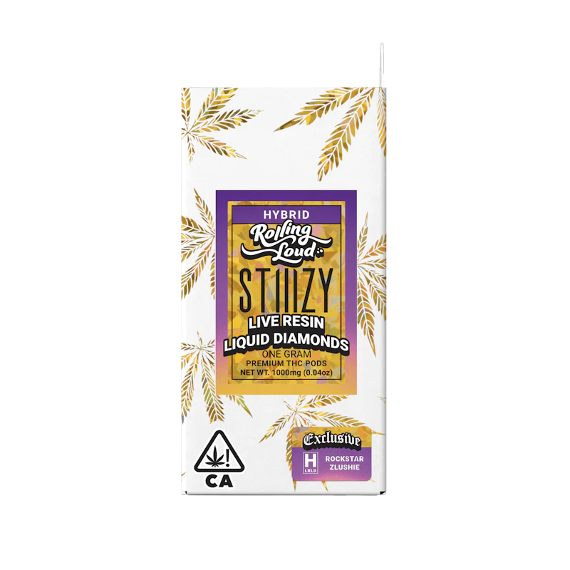 STIIIZY - ROCKSTAR ZLUSHIE - 1G STIIIZY x Rolling Loud Premium Mylar, Cartridges