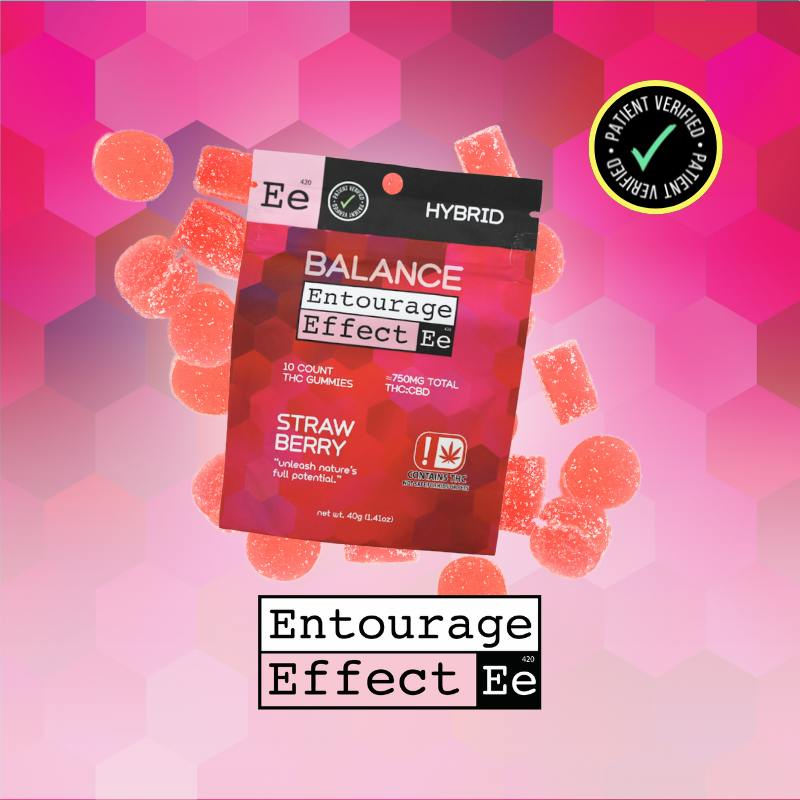 Entourage Effect HYBRID Strawberry Gummy 10ct by 710Trading