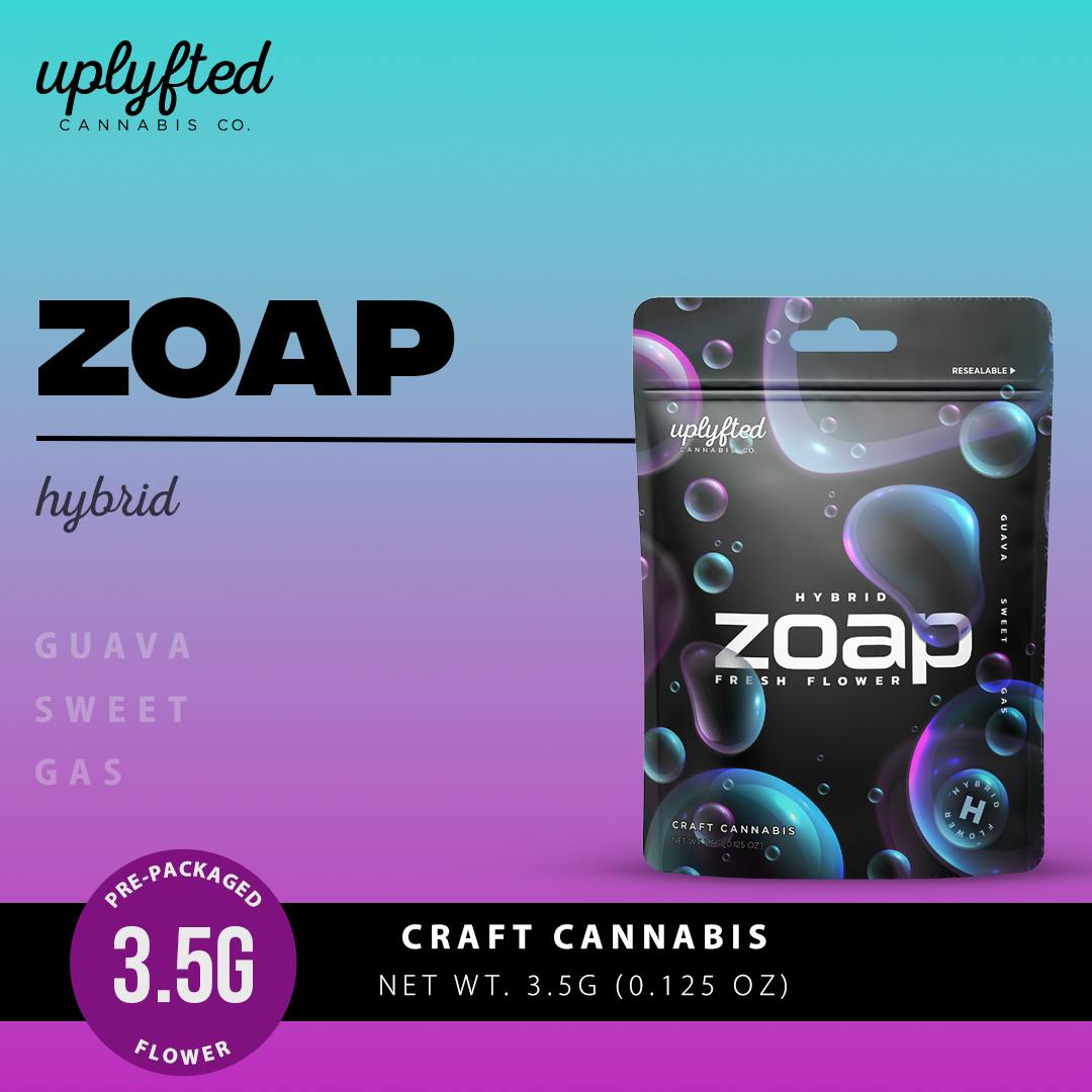 Zoap 3 5g Pre Pack Uplyfted Cannabis Co