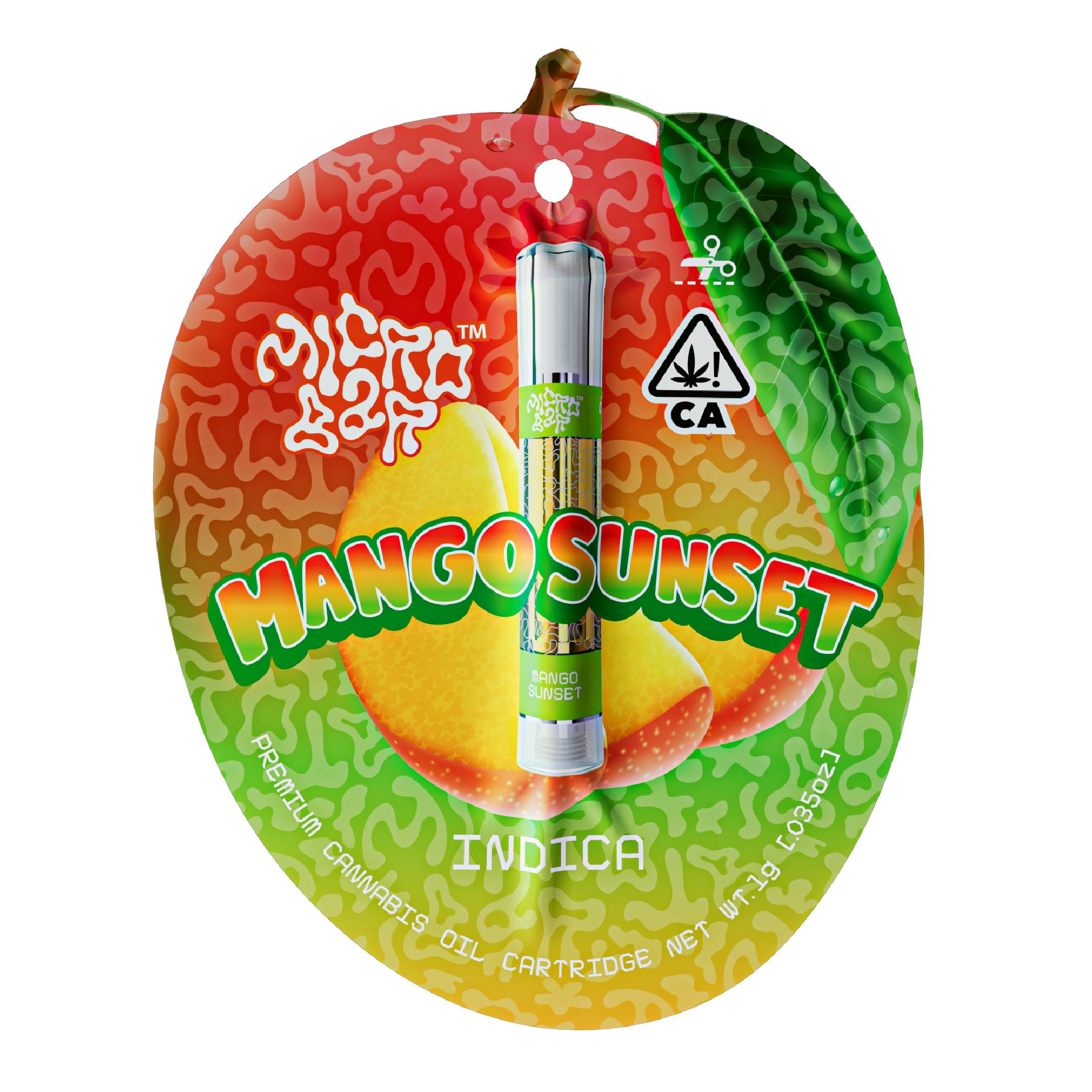 Mango Sunset (Indica) - 1g Cartridge - Micro Bar