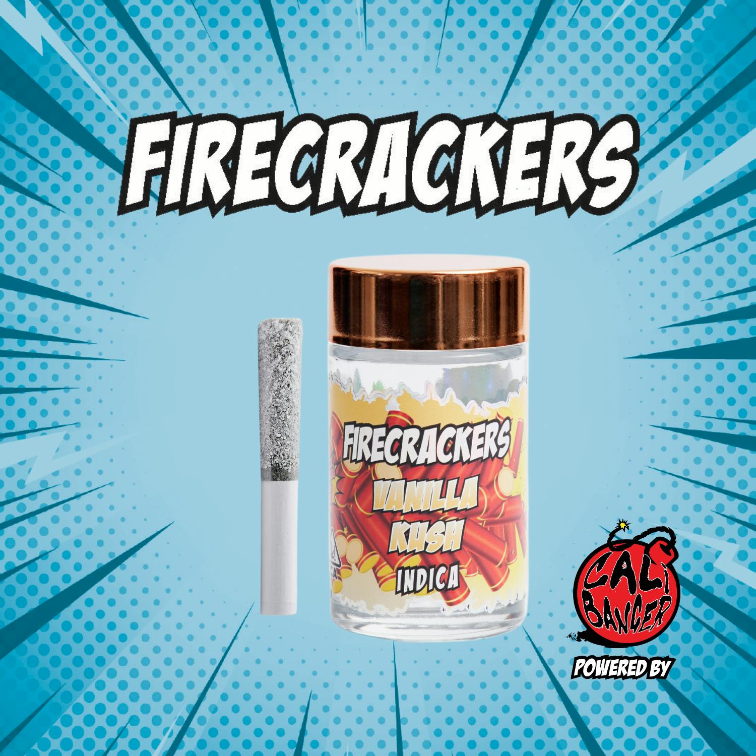 Firecracker by Cali Banger Infused Pre Roll VANILLA KUSH 5 x 0.6 - 3.0 Gr